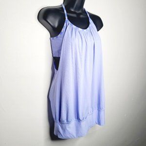 Lululemon No Limit Tank - Mini Stripe Lavender Dusk